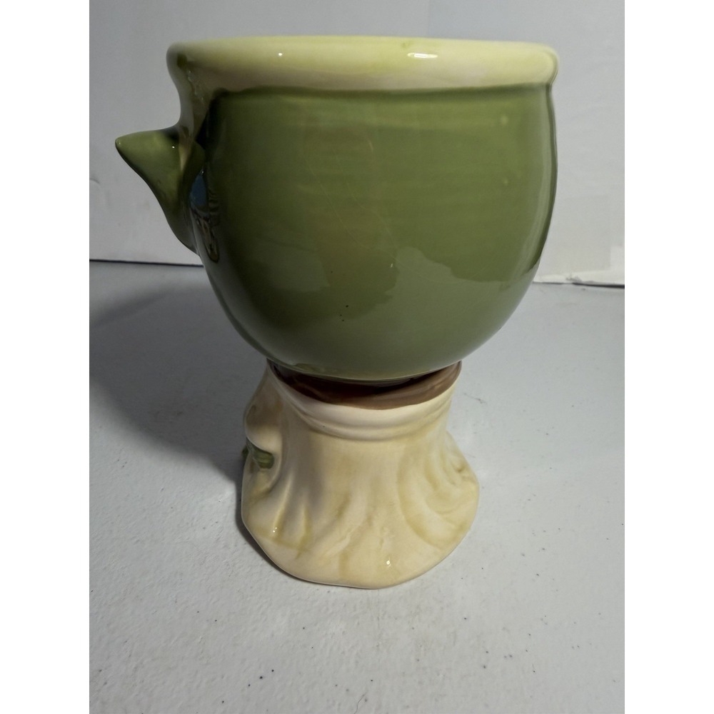 Star Wars Yoda Ceramic 3D Sculpted Mug Green Tan Glossy Jedi Master Figural Cup - Picture 5 of 9